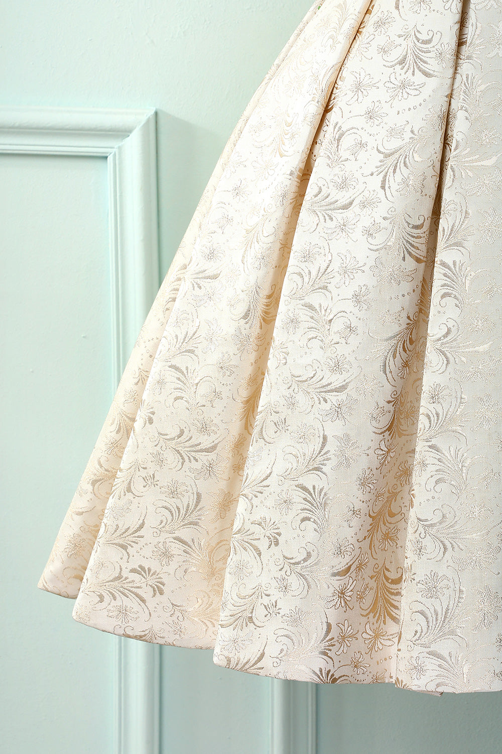 Champagne Off Shoulder Homecoming Dress - Fashionpara