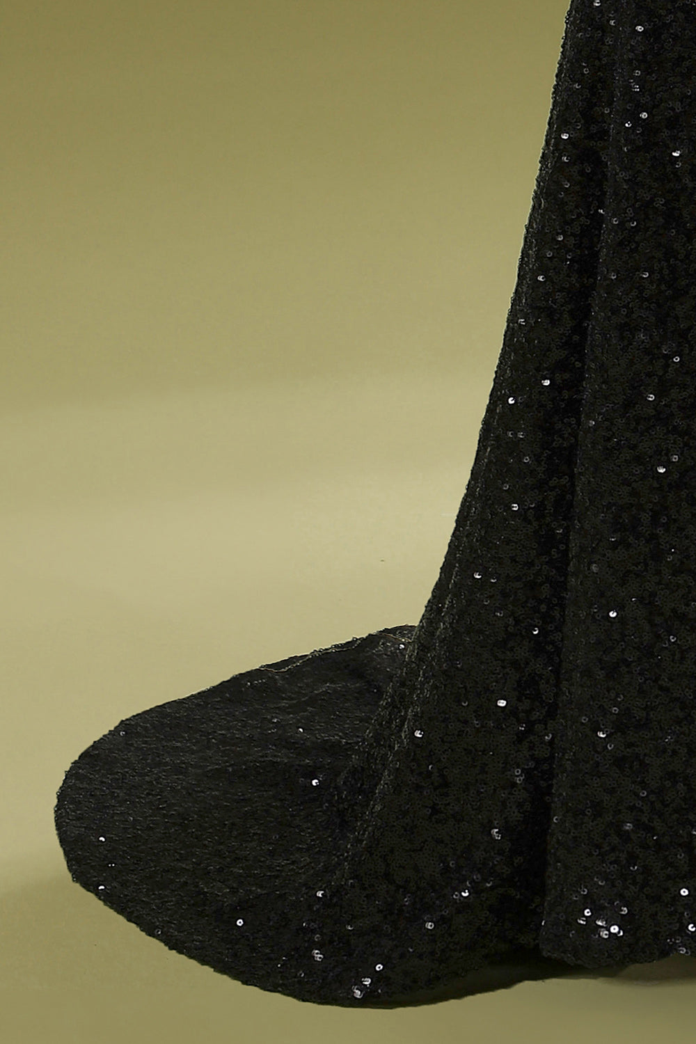 Long Black Sequins Dress - Fashionpara
