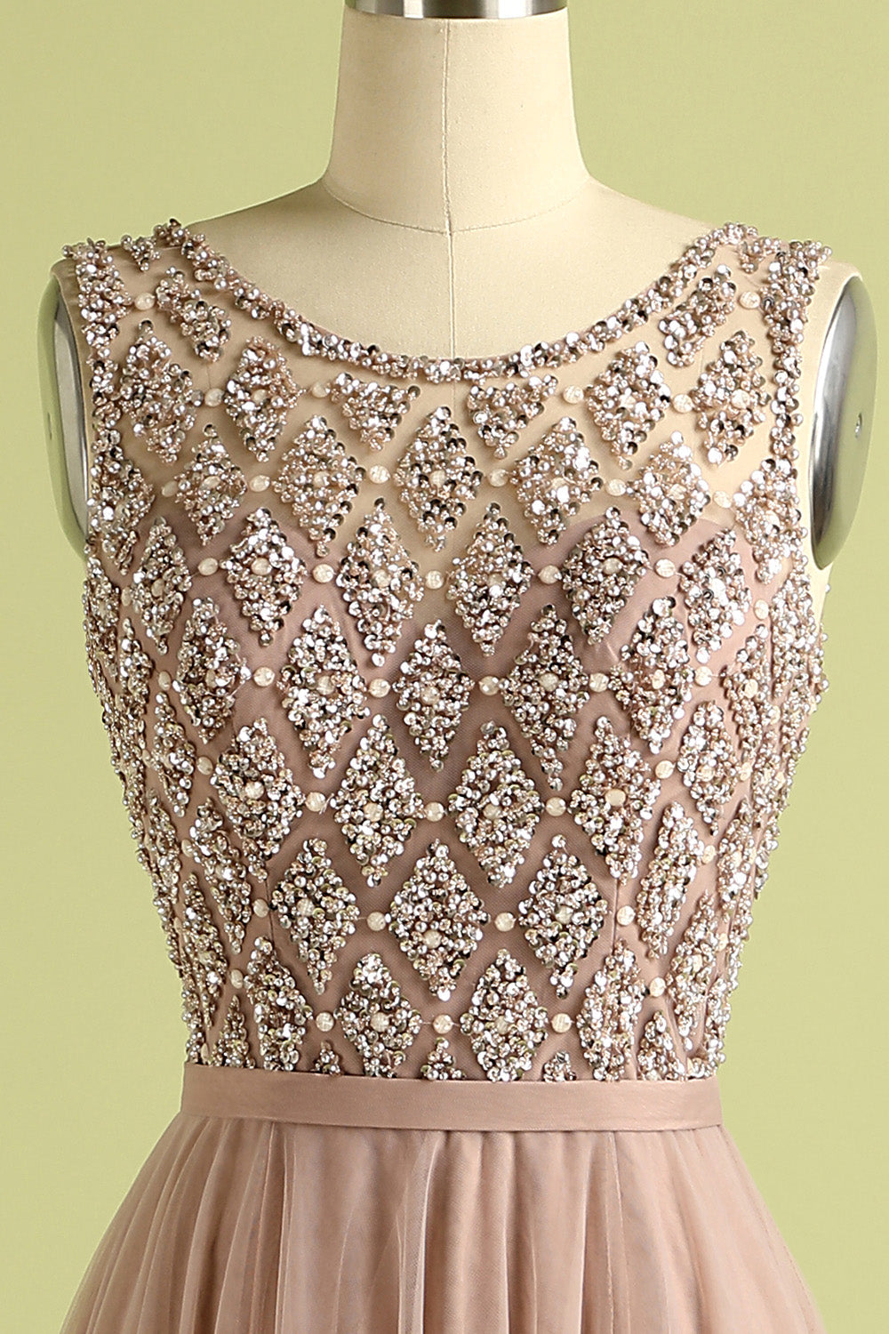 Tulle Beading Prom Dress - Fashionpara