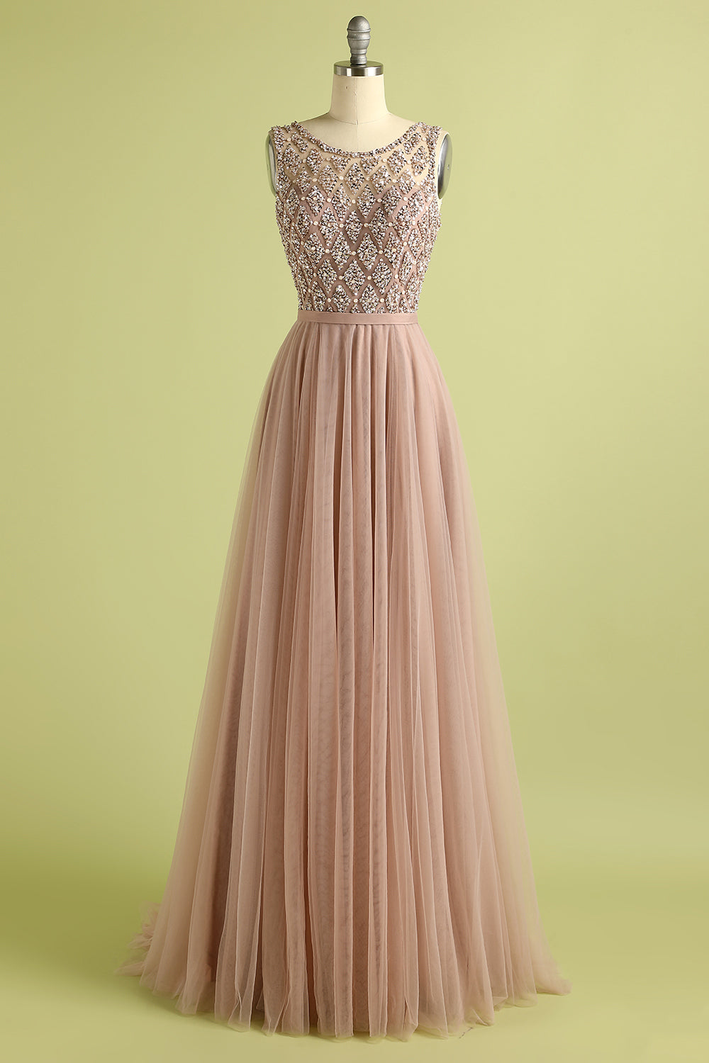 Tulle Beading Prom Dress - Fashionpara