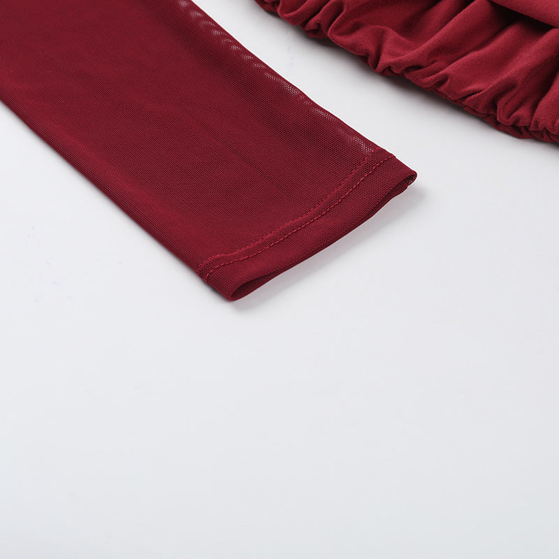 Rave Mini Bodycon-Red