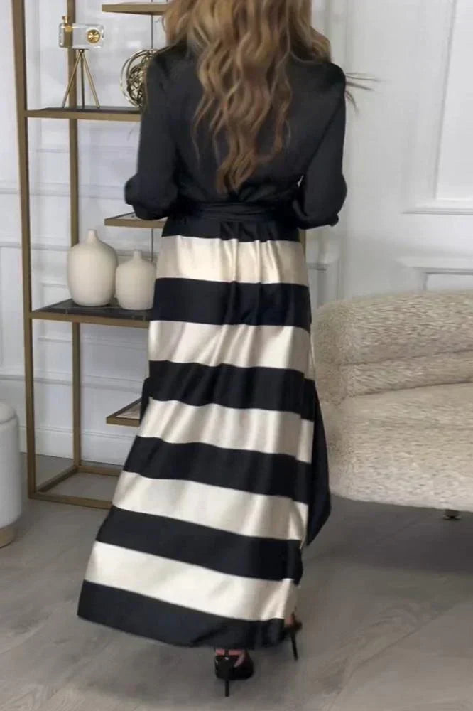 Lace Off Shoulder Backless Long Sleeve Maxi Dress - View 10