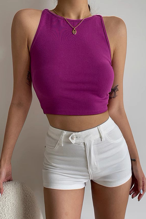 Sexy Suspender Elastic Vest Tank Top