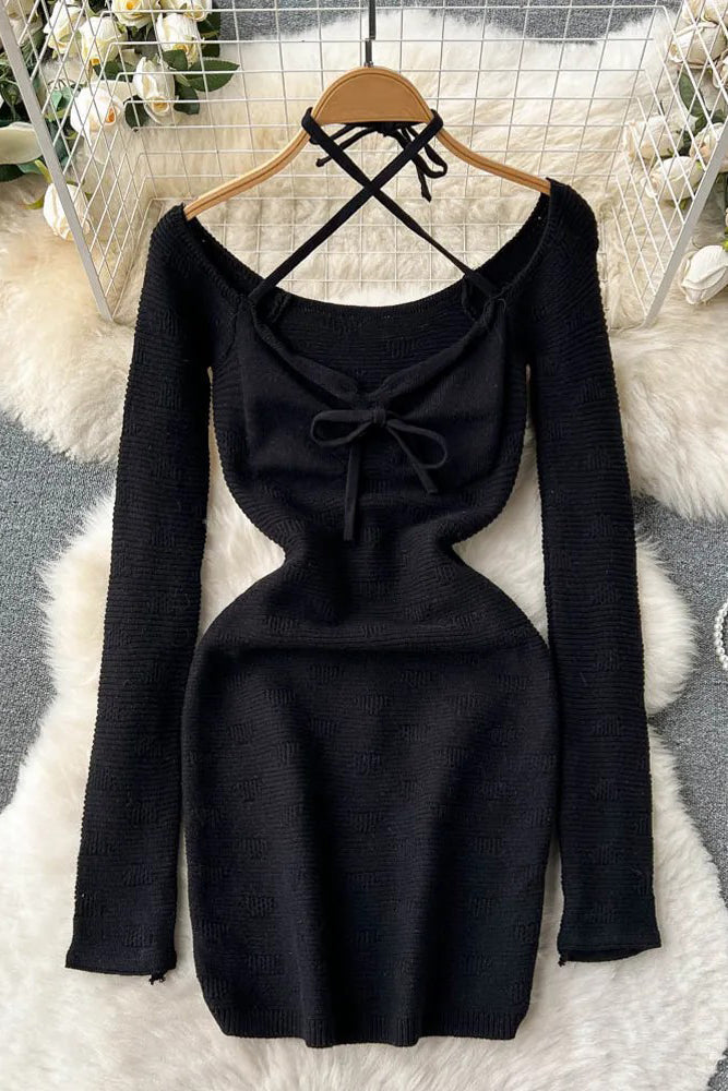 Elegant Long Sleeve Bodycon Mini Dress for Any Occasion