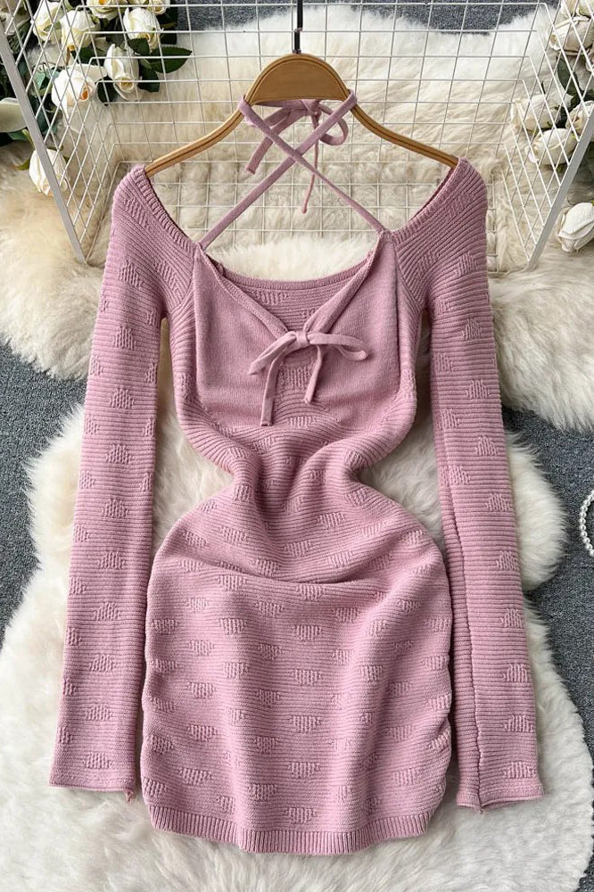 Elegant Long Sleeve Bodycon Mini Dress for Any Occasion