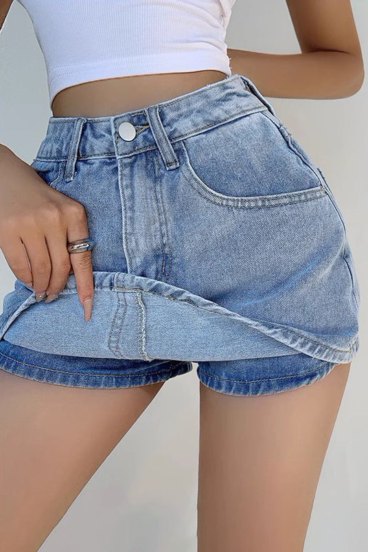Denim Shorts Short Skirt