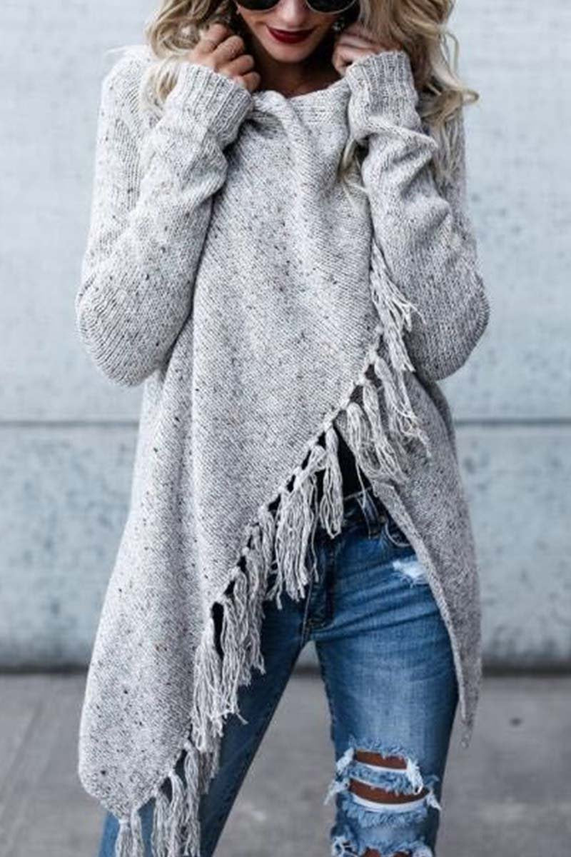 Florcoo Elegant Autumn Winter Shawl Cardigan in 3 Colors