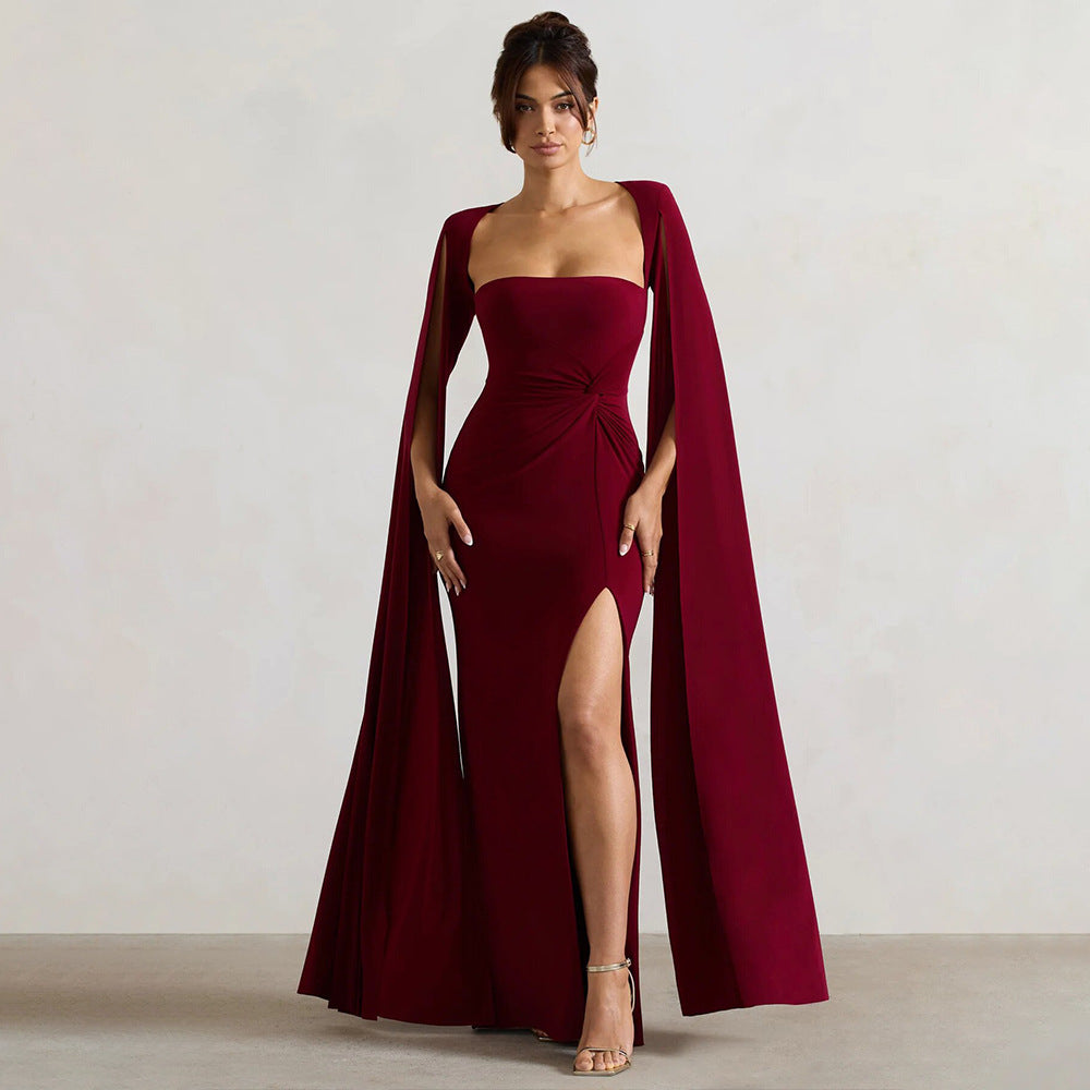 Symphony Dress - Maroon
