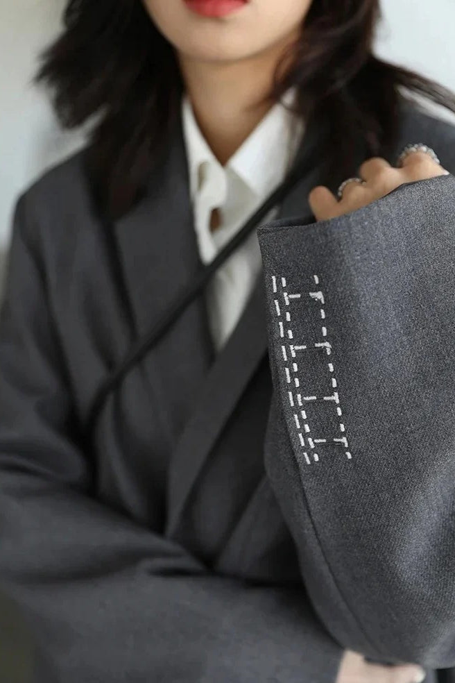 Loose Long Sleeve Office Blazer 5