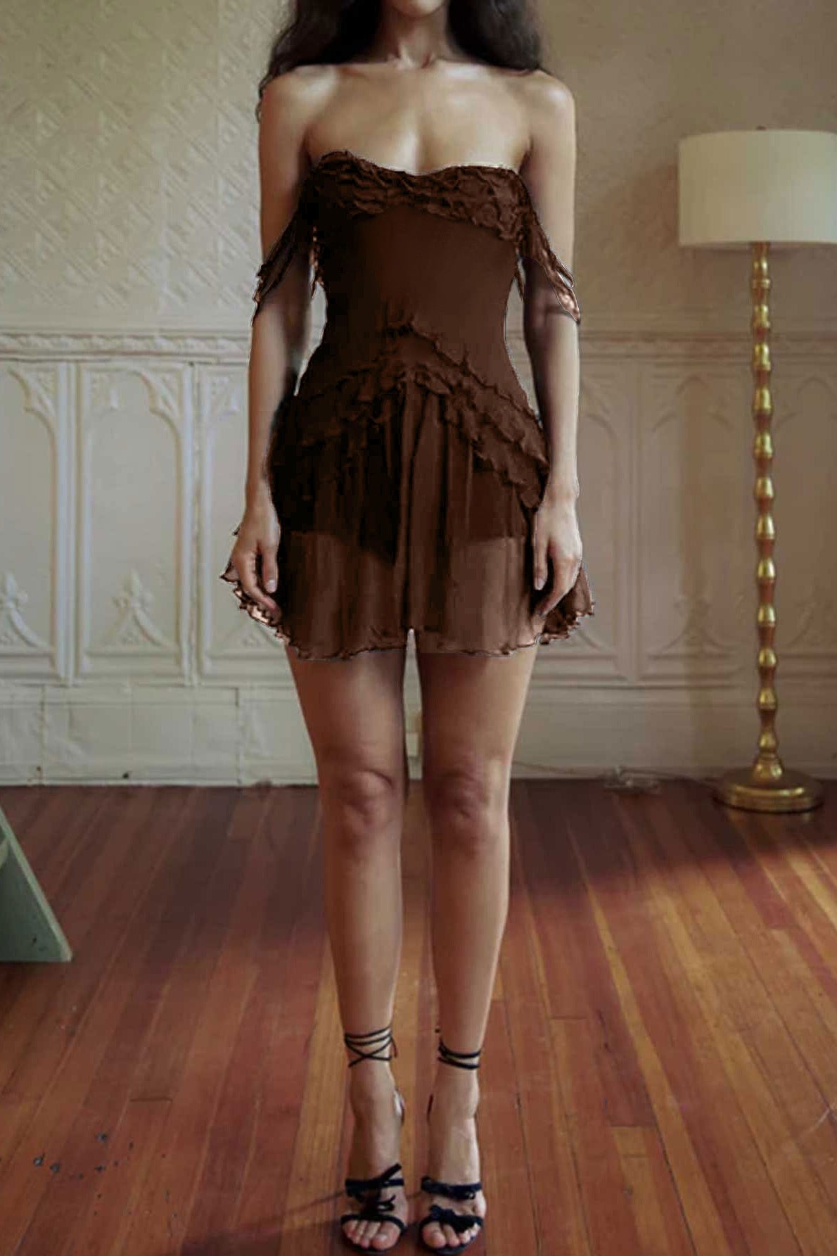 Sheer Bodycon Slip Dress