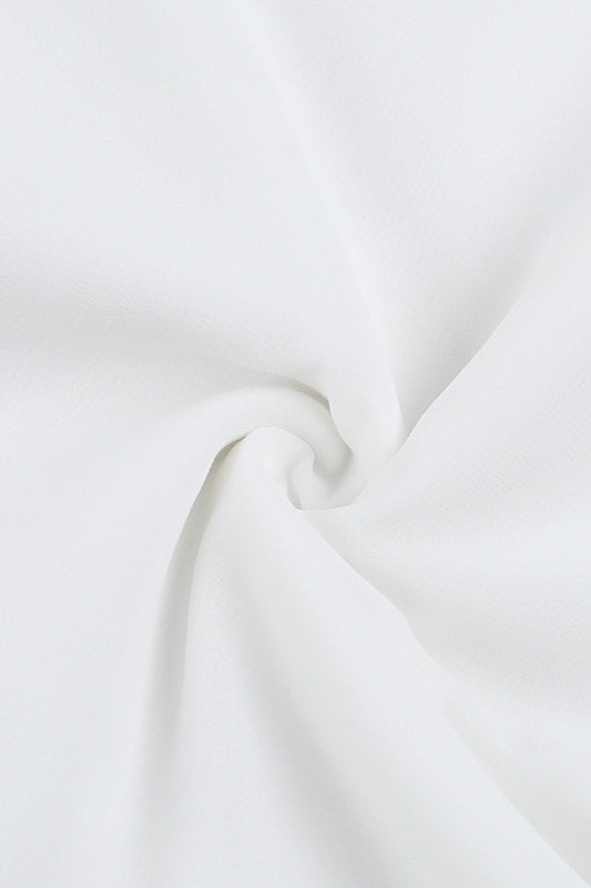 Cowl Neck Strapless Waist-Cinched Party Dress