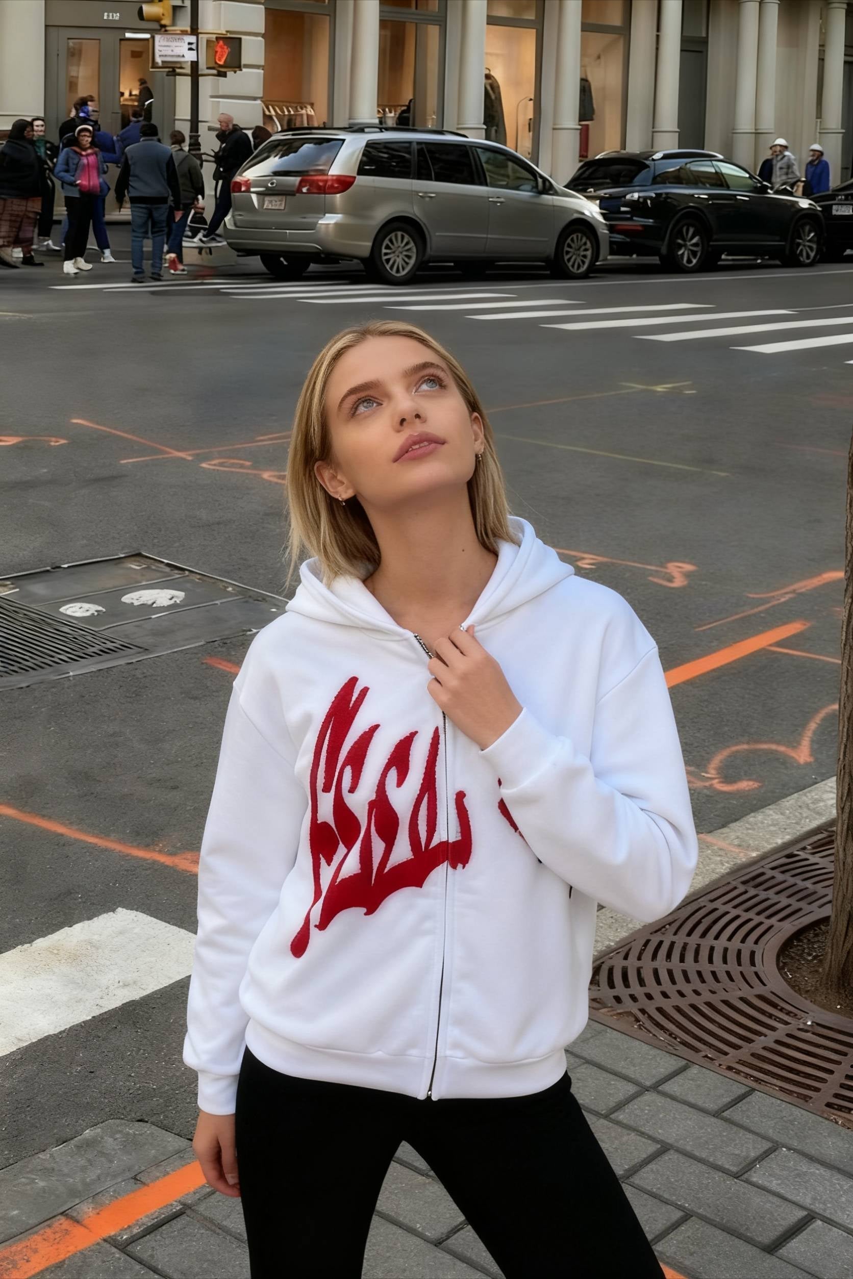 Y2K Retro Letter Hoodie - Fashionpara