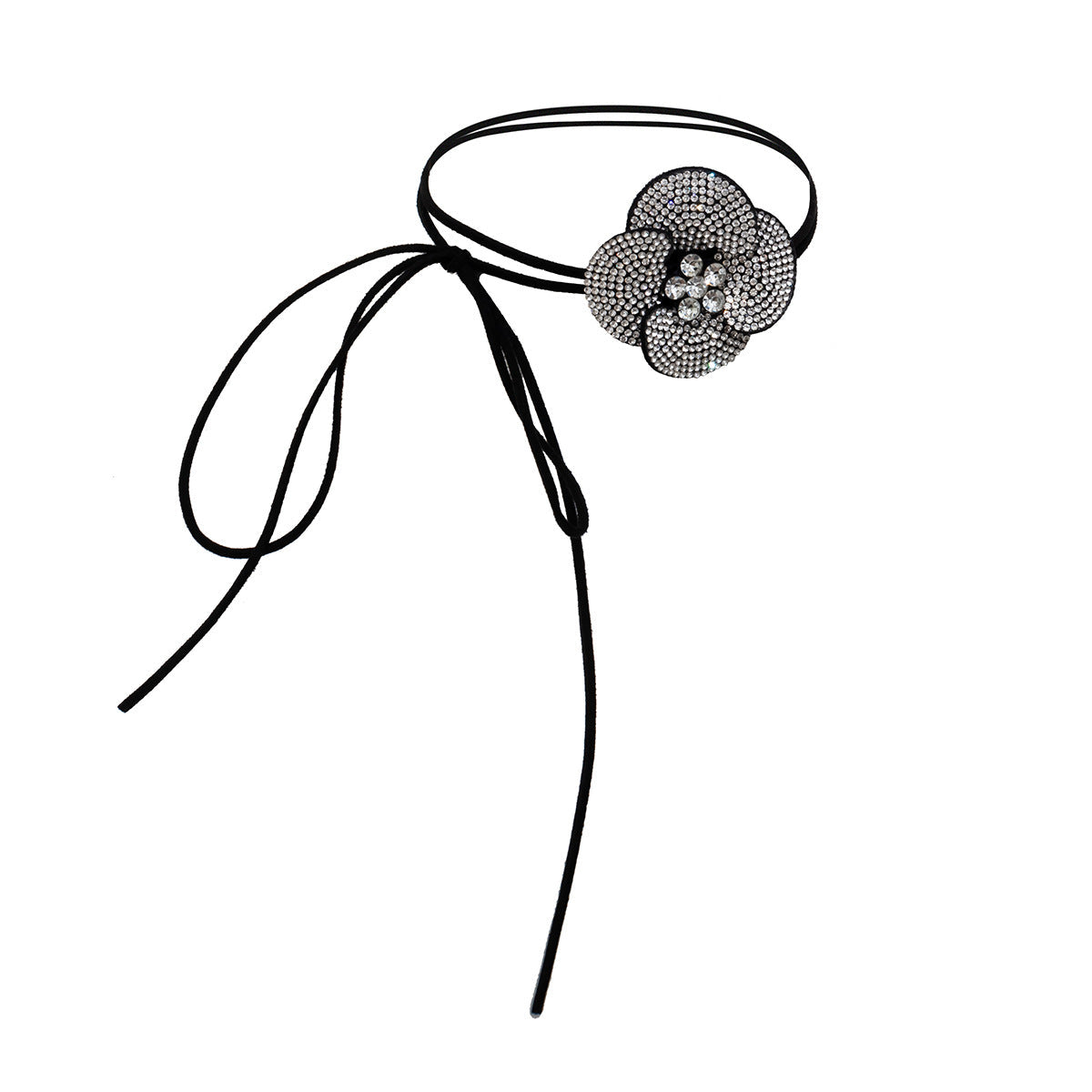 Rhinestone  Flower Necklace