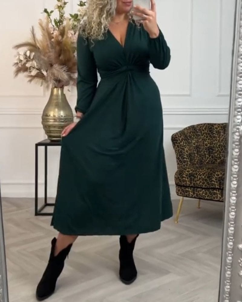 Lace Square Neck Corset Waist A-Line Midi Dress - View 4
