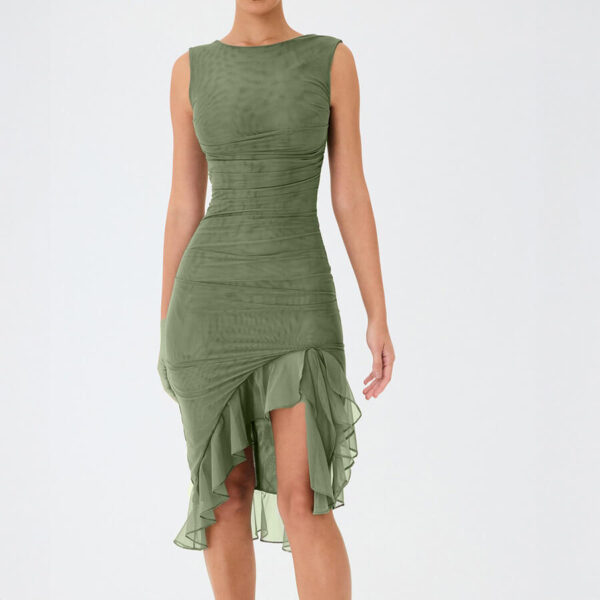 Mezuna Midi Dress - Green