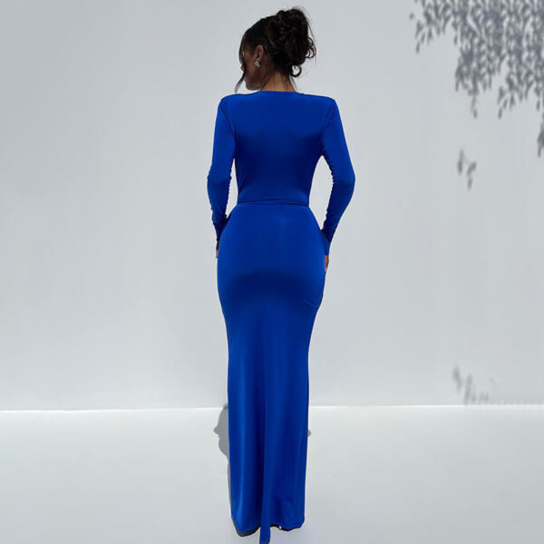 Norma Maxi Dress -  Blue