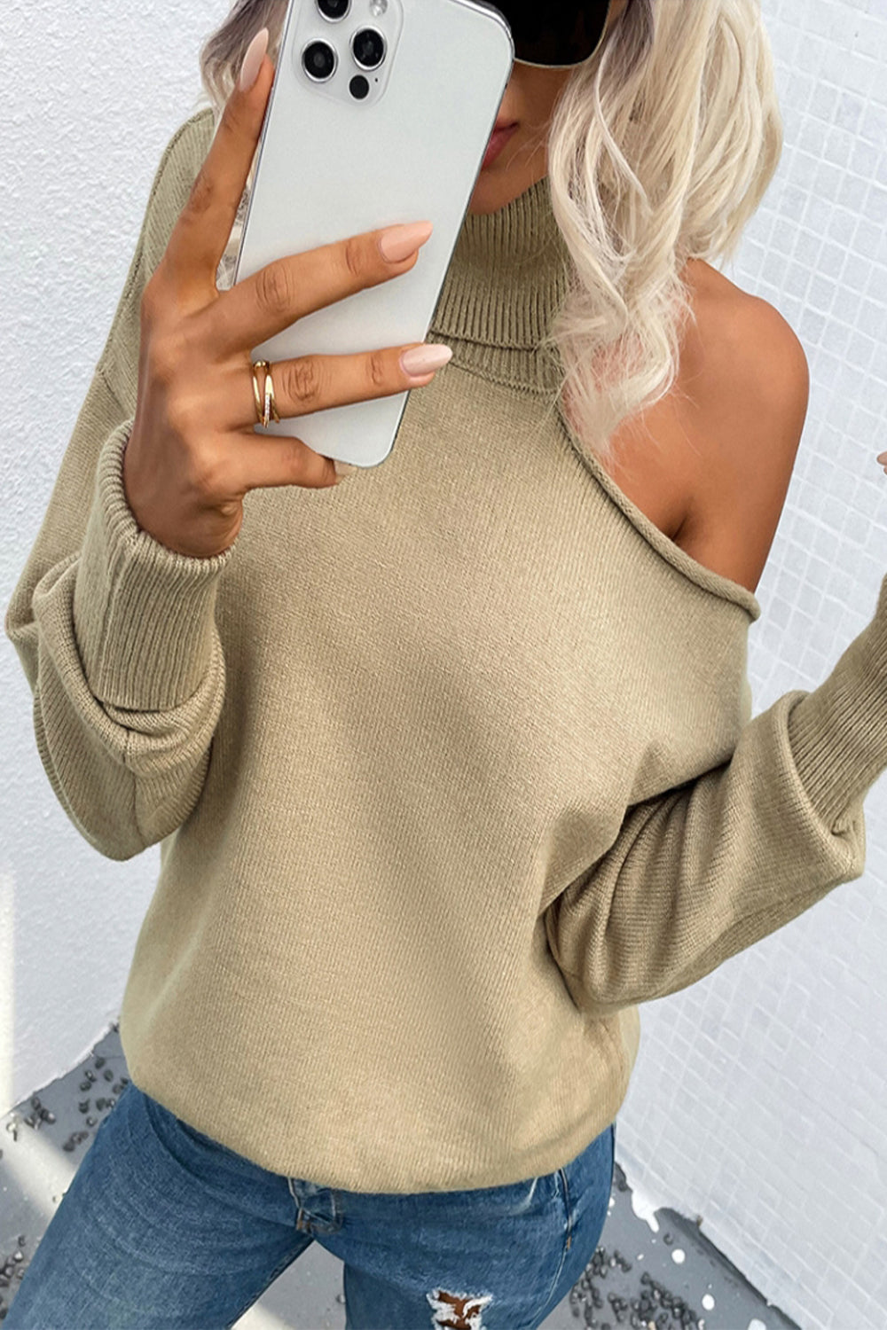 RadyRin Elegant Two Lapel Knit Sweater for Stylish Comfort