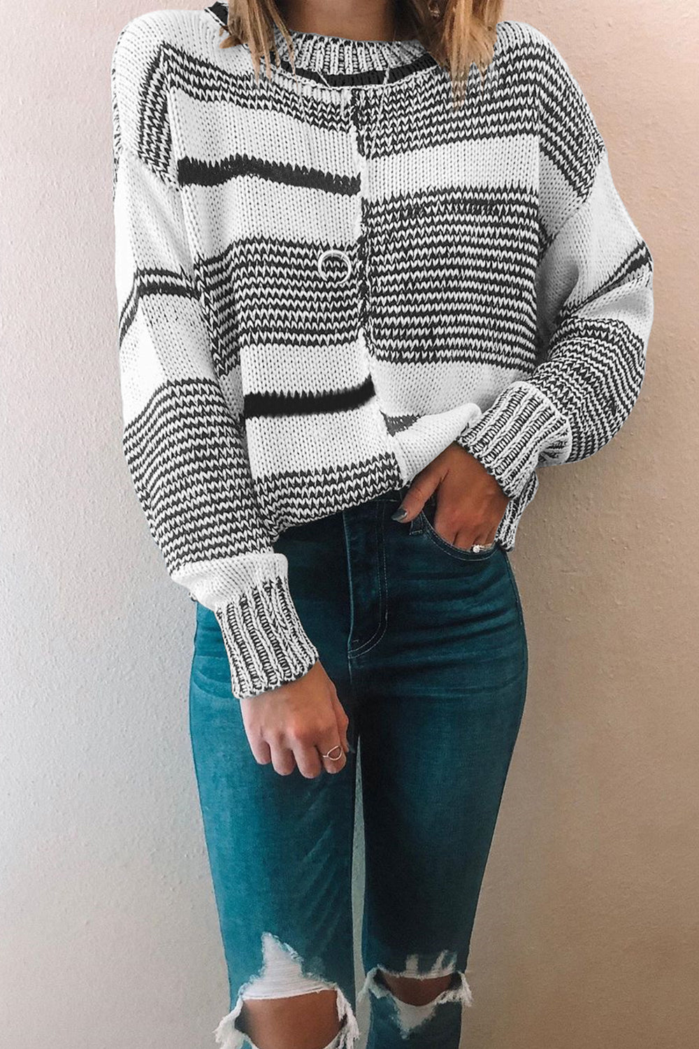 RadyRin Cozy Large Size Loose Knit Sweater for Comfort
