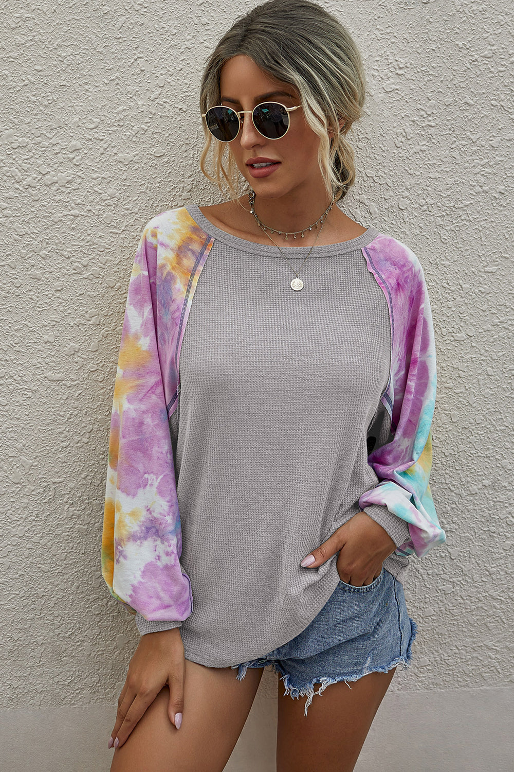 Printed Patchwork Top