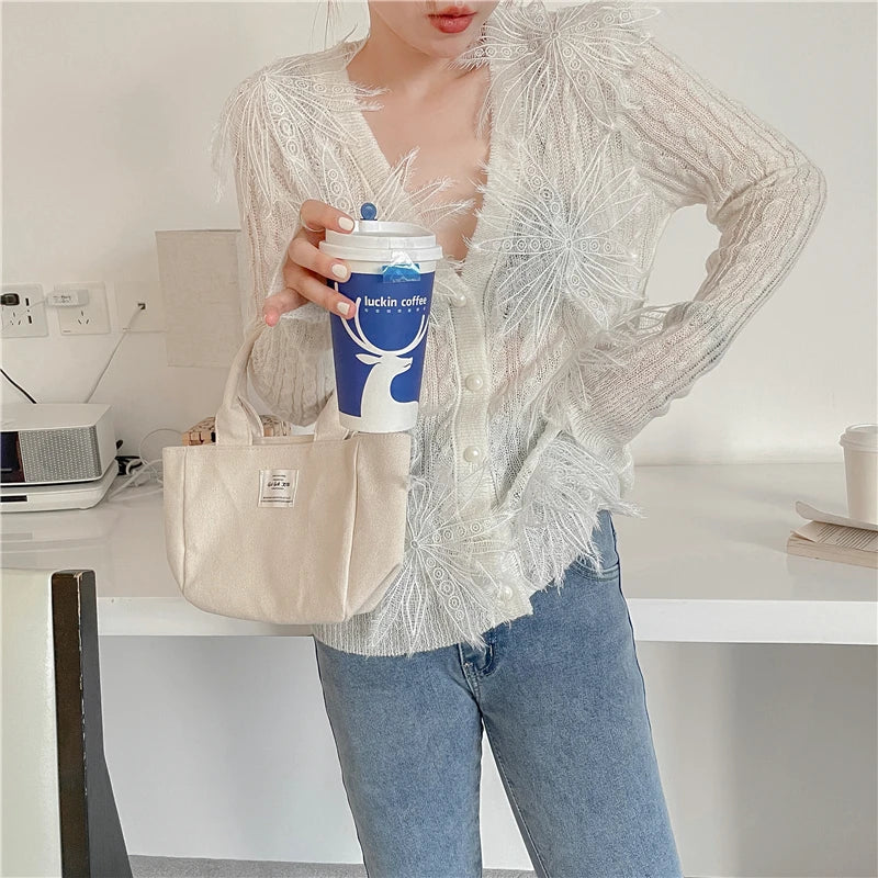 Sexy Embroidered Flower Knitted Blouse Party Blouse