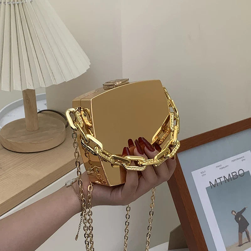 2022 Trend Designer PVC Box Clutch Bag