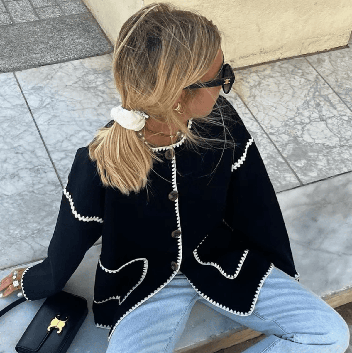 Forever Things Contrast Button Up Jacket 2