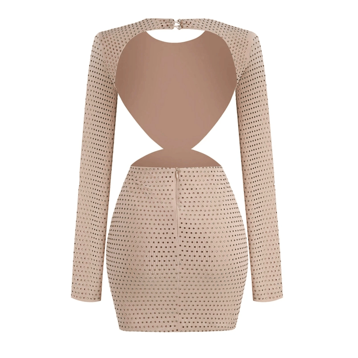 Dress Of The Day Backless Diamond Mini Dress - View 8