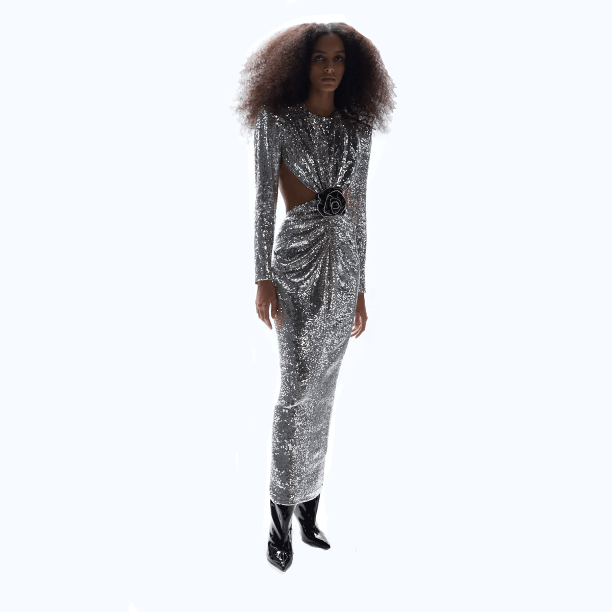 Sequin Strapless Bodycon Maxi Formal Dress - View 2