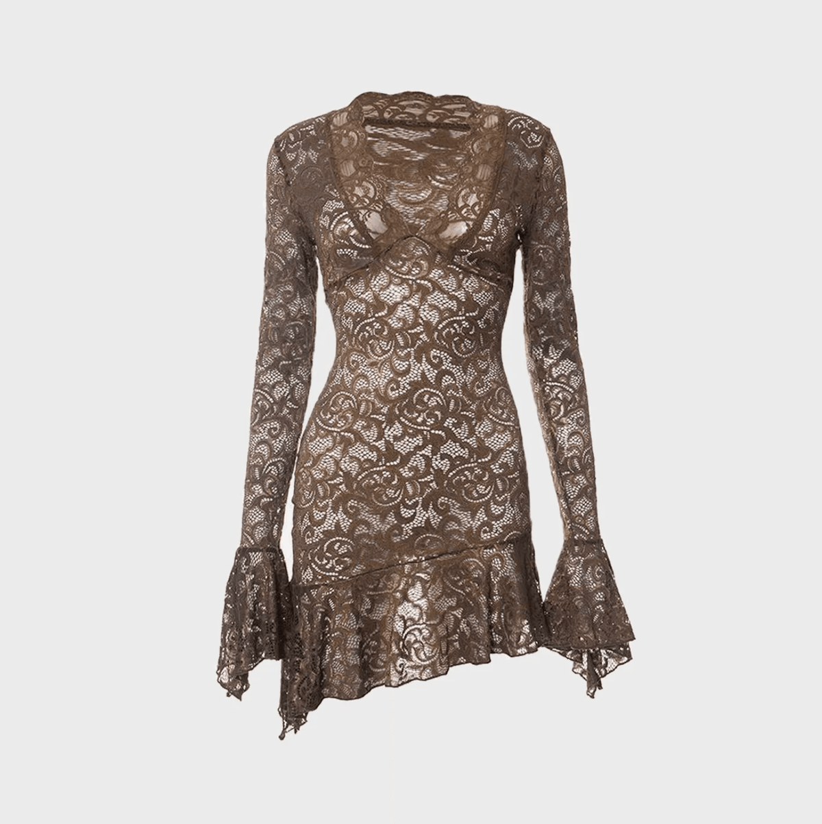 Solo Harmony Lace Mini Dress - View 9