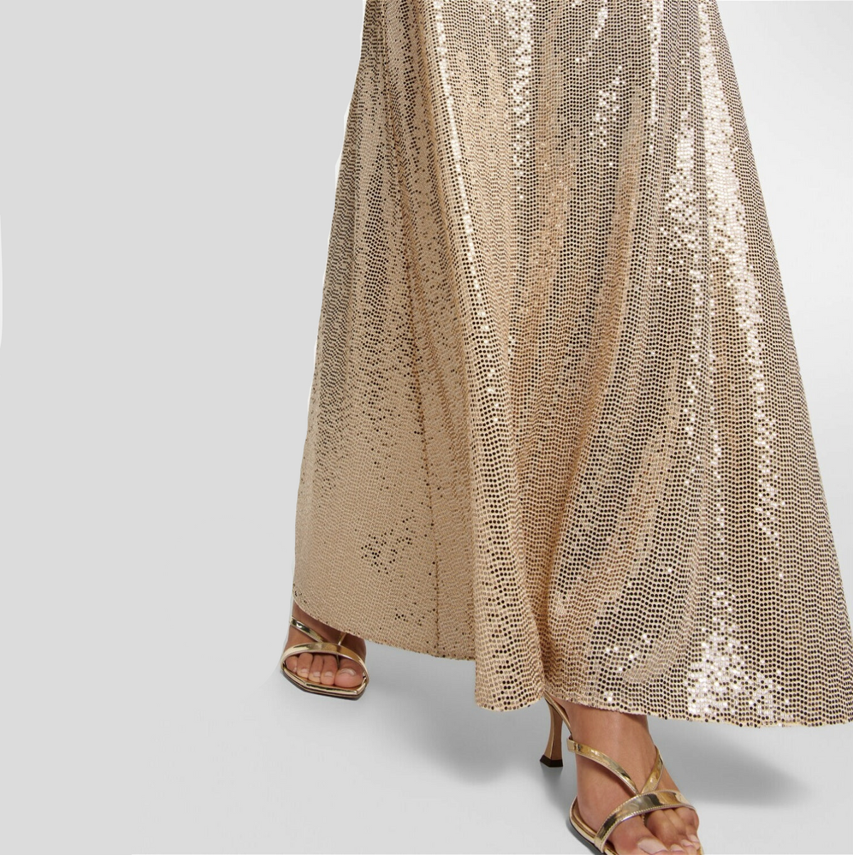 Crystal Embellished Strapless Cutout Column Gown 11