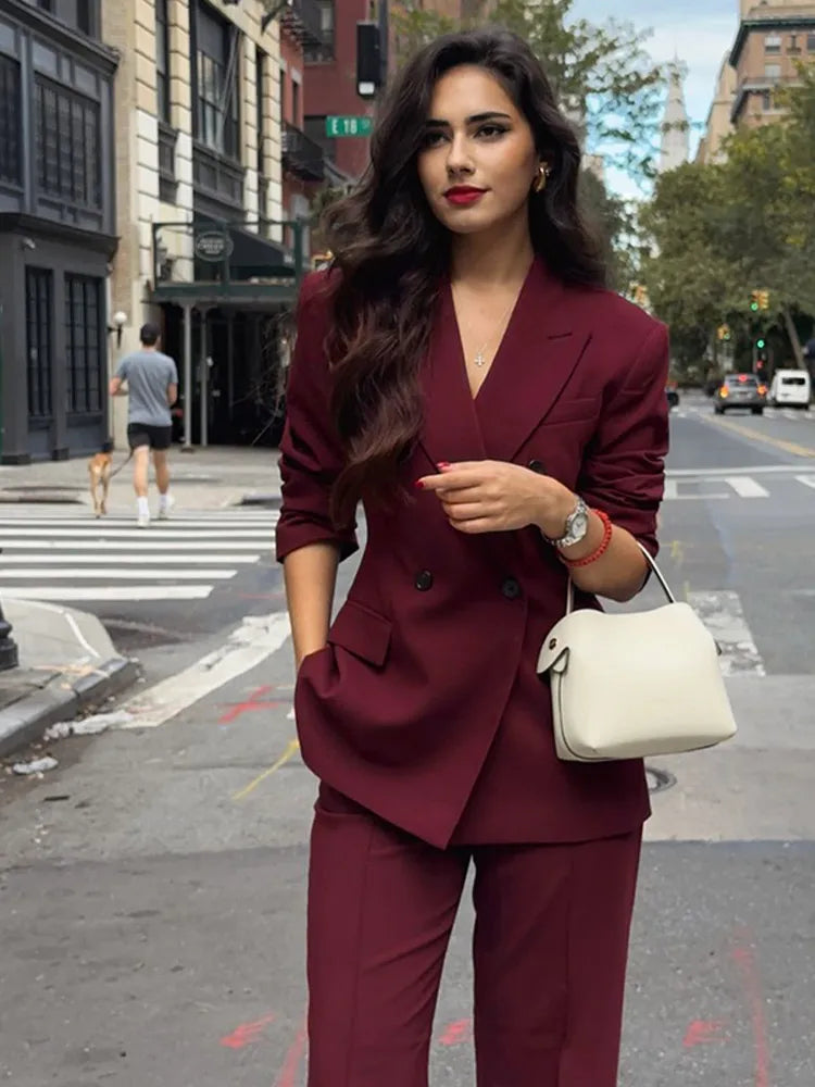 Burgundy Suit Coat