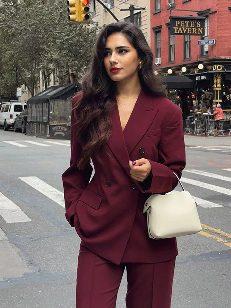 Burgundy Suit Coat