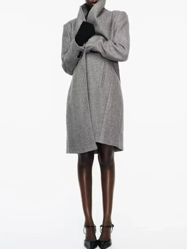 European Soft Slim Style Overcoat