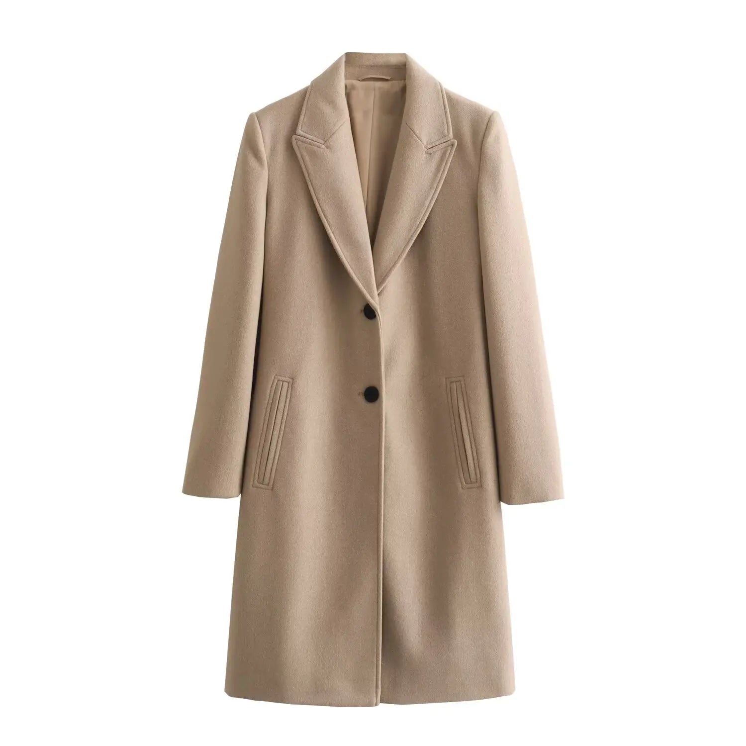 European Soft Slim Style Overcoat