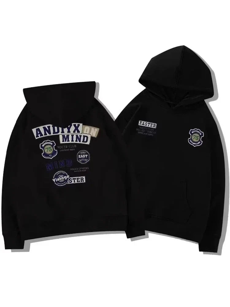 Graphic Printed Vintage Hoodie