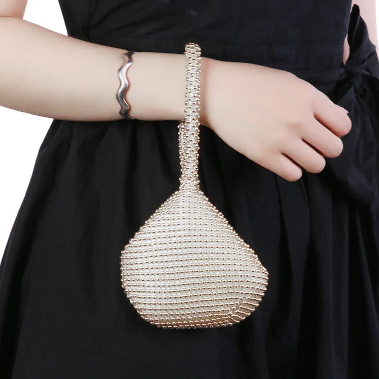 Metal Glitter Dinner Pouch Evening Banquet Clutch Bag