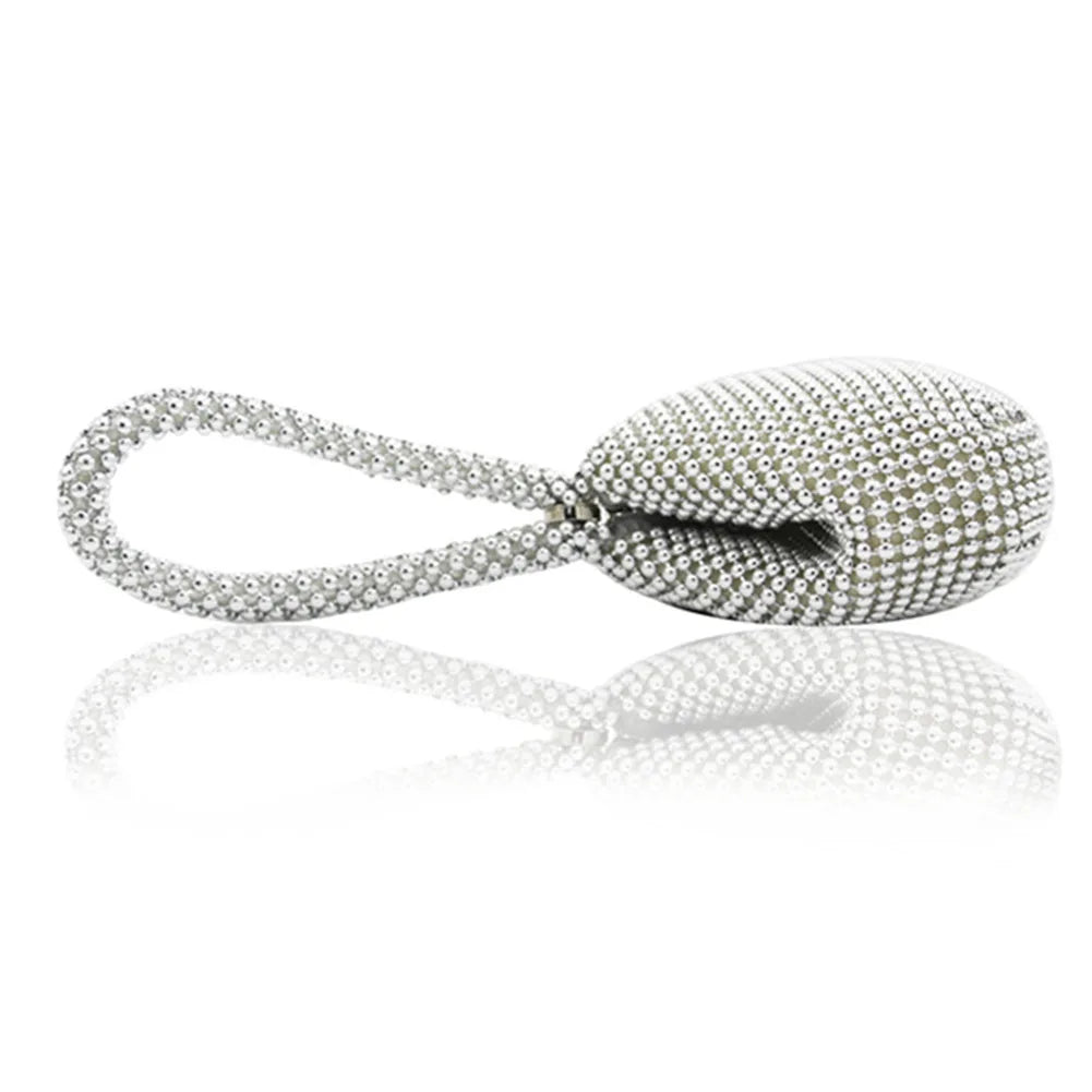 Metal Glitter Dinner Pouch Evening Banquet Clutch Bag