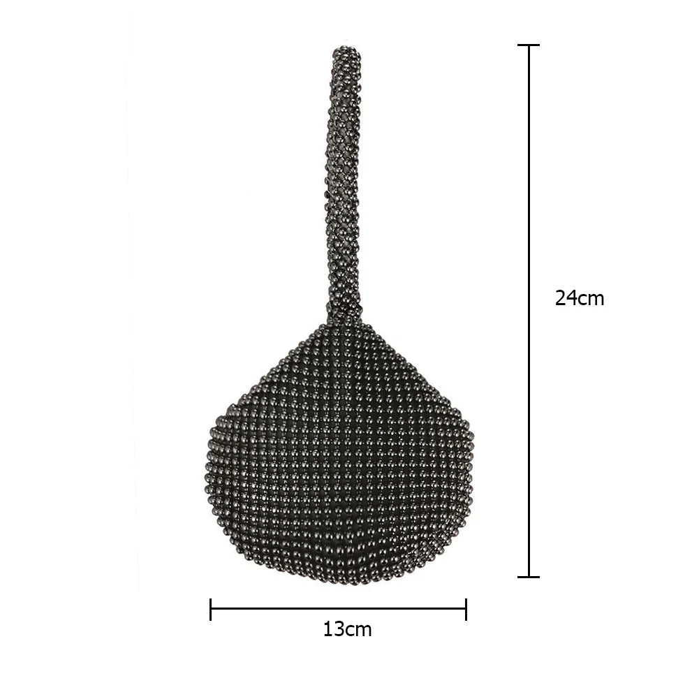 Metal Glitter Dinner Pouch Evening Banquet Clutch Bag