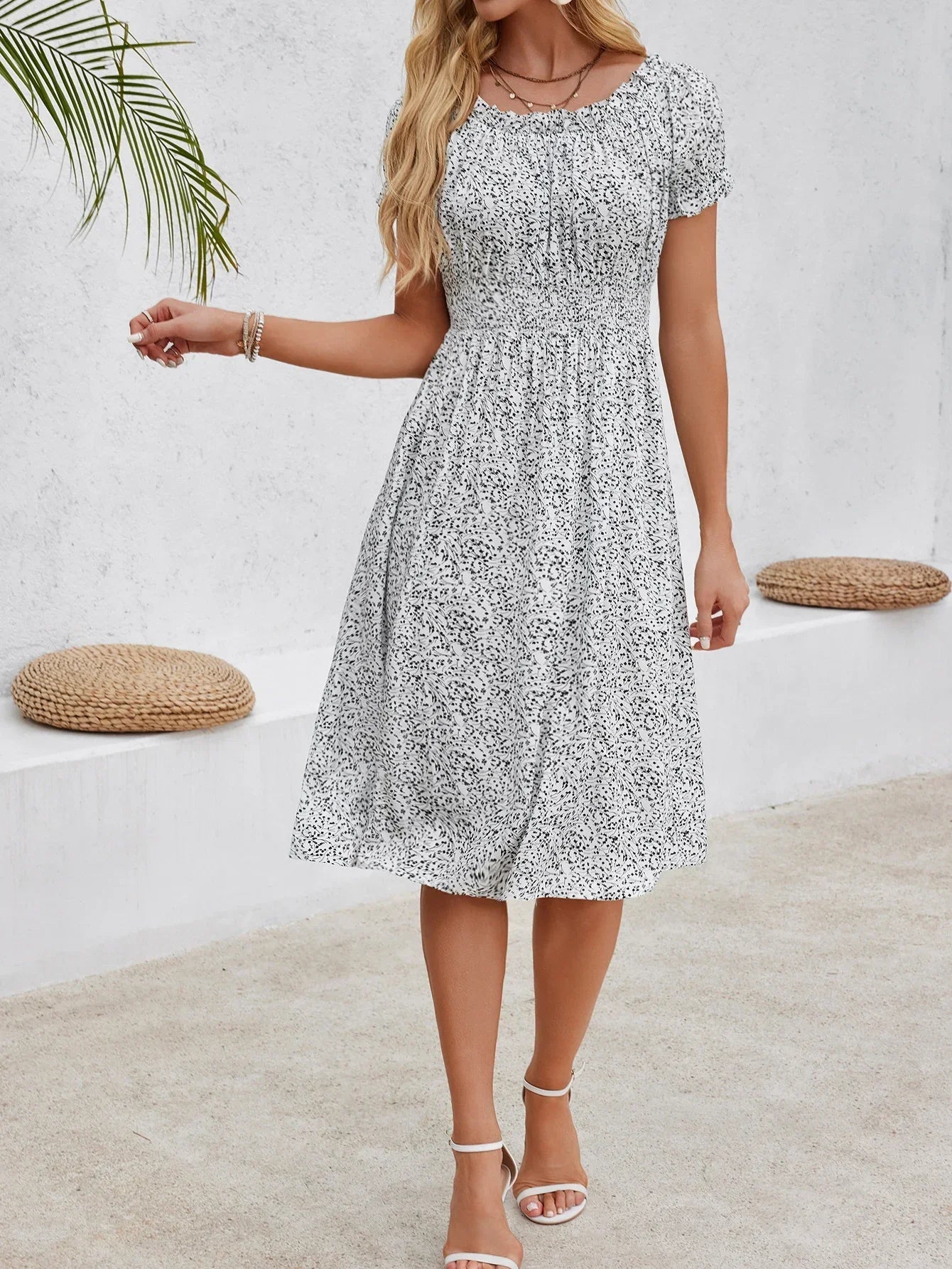 Casual Bohemian Beach Floral Dress
