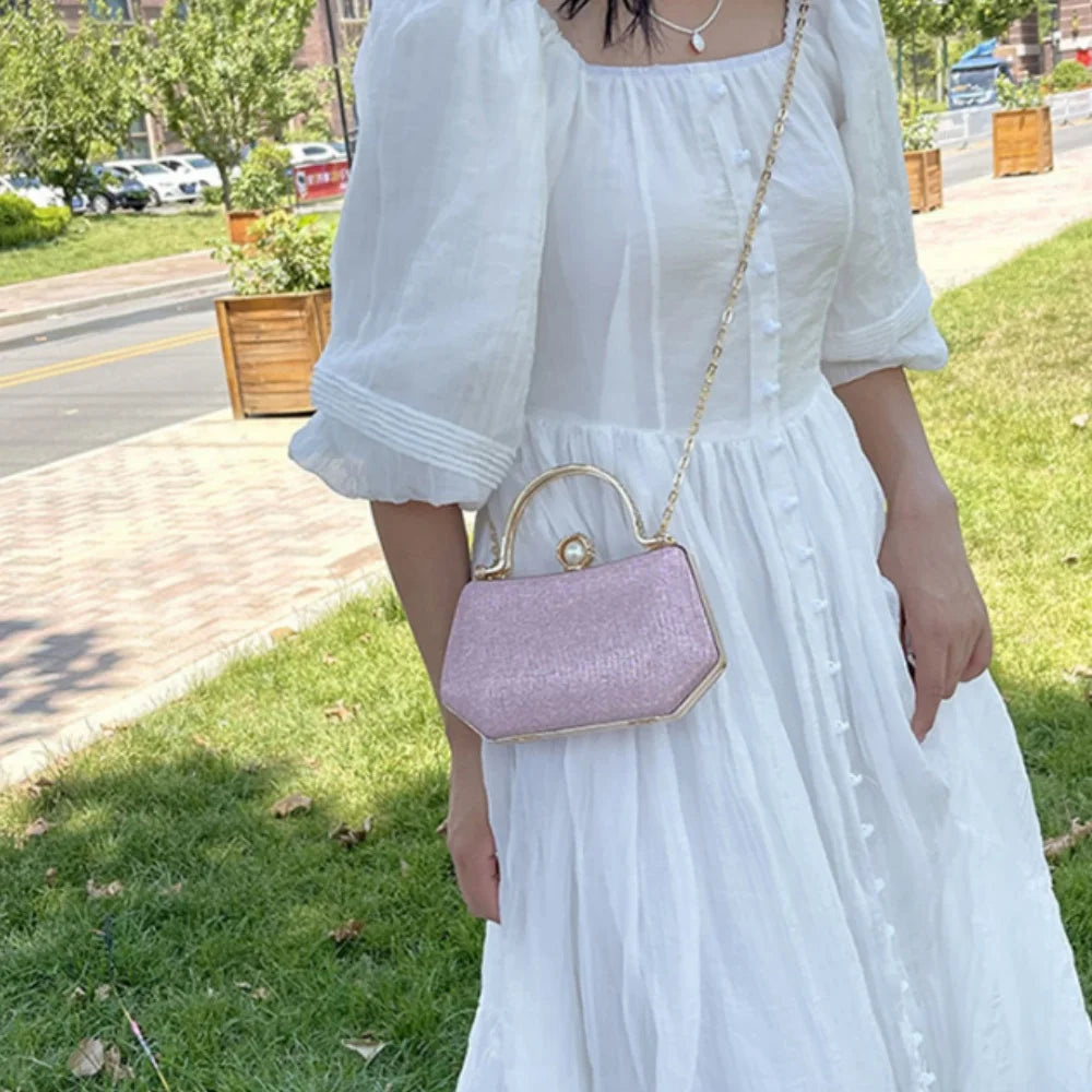 Glitter Evening Banquet Wrist Bag Rhinestone Clutch Bag