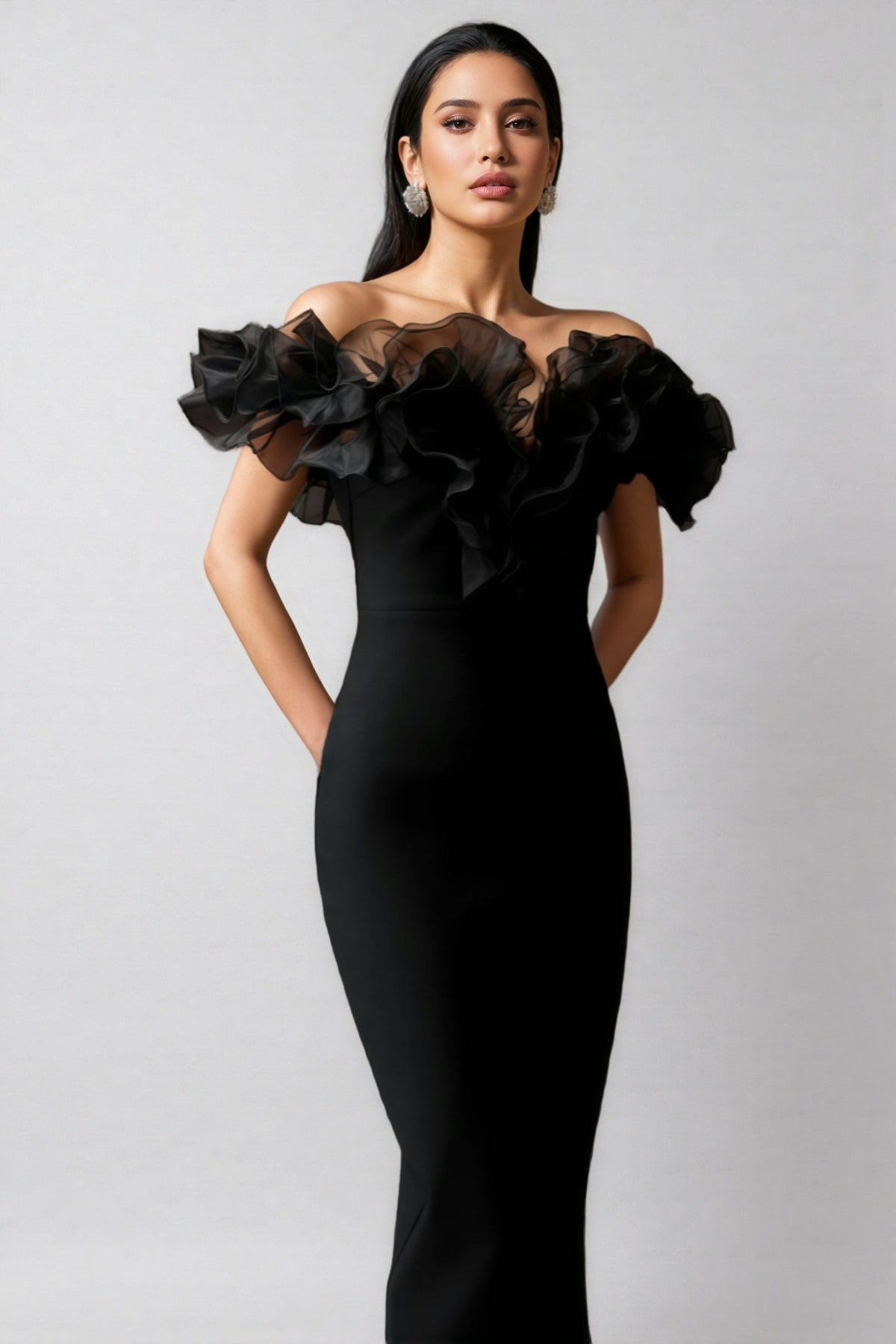 Selahx One shoulder Bandage Midi Dress - View 4