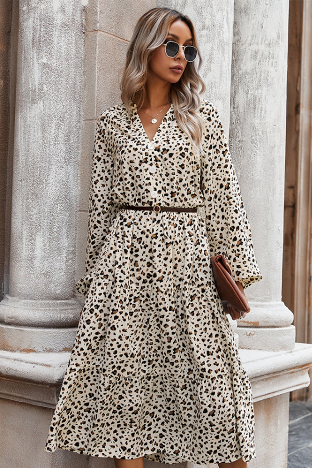 Leopard Print Dress - Fashionpara