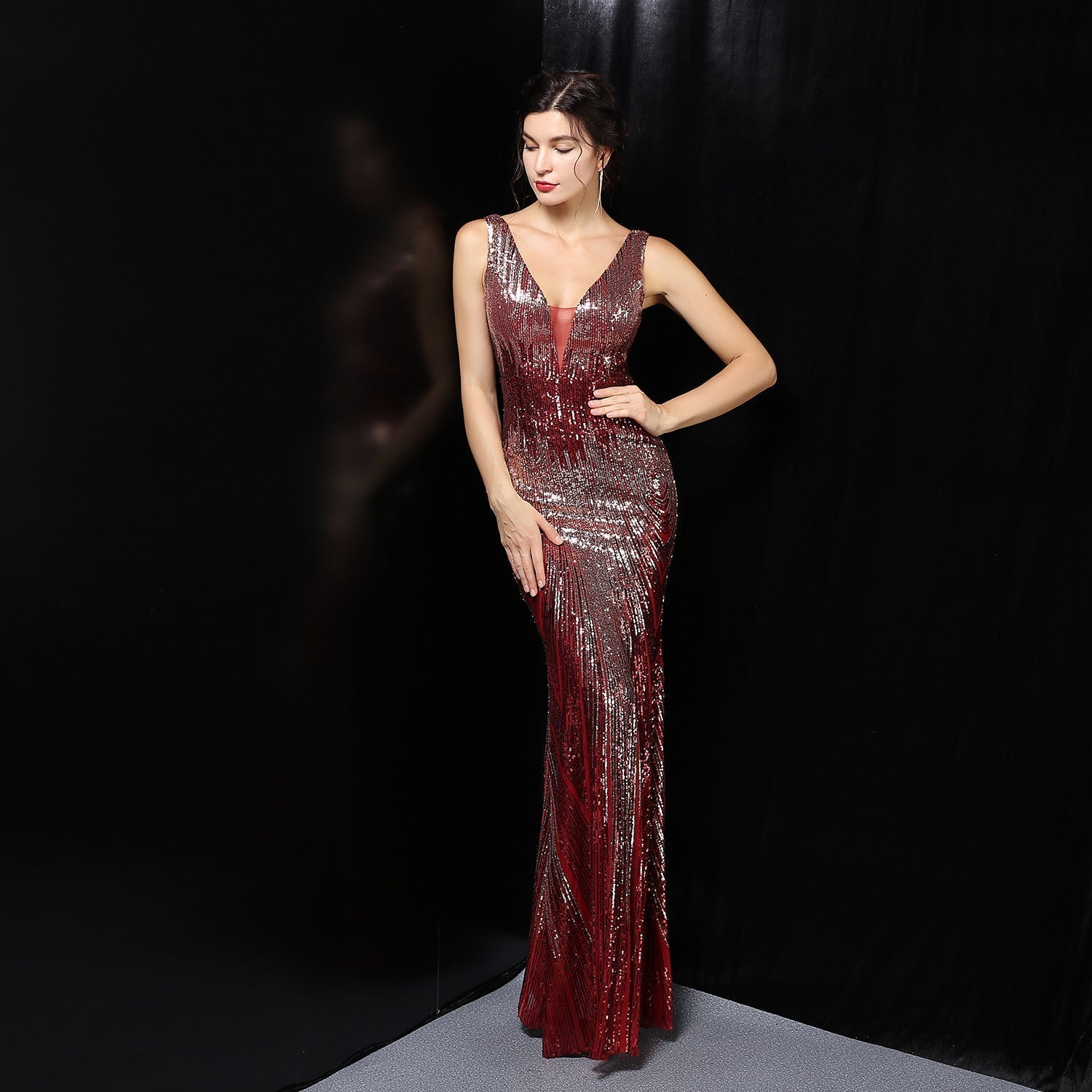 Ava Colorful Sequin Formal Dress - Fashionpara
