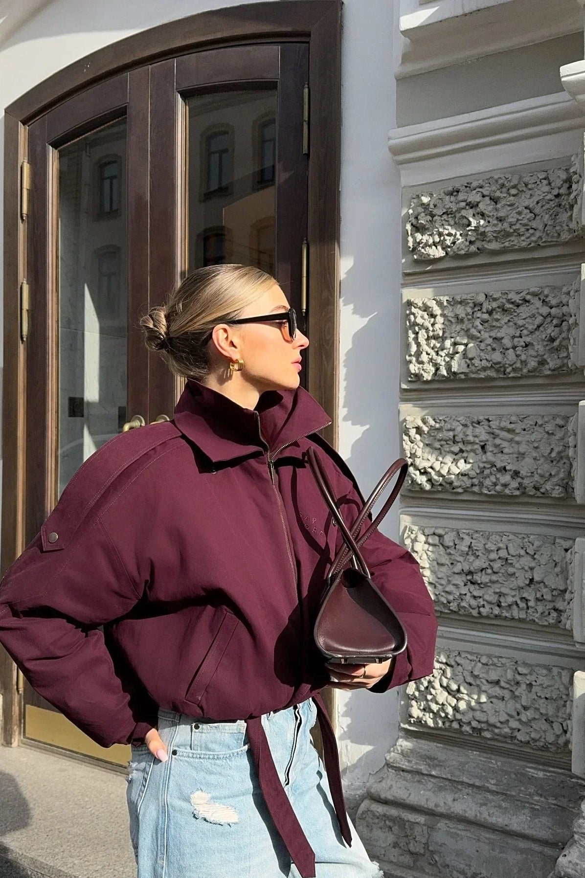Buttoned Short Street Jacket 2