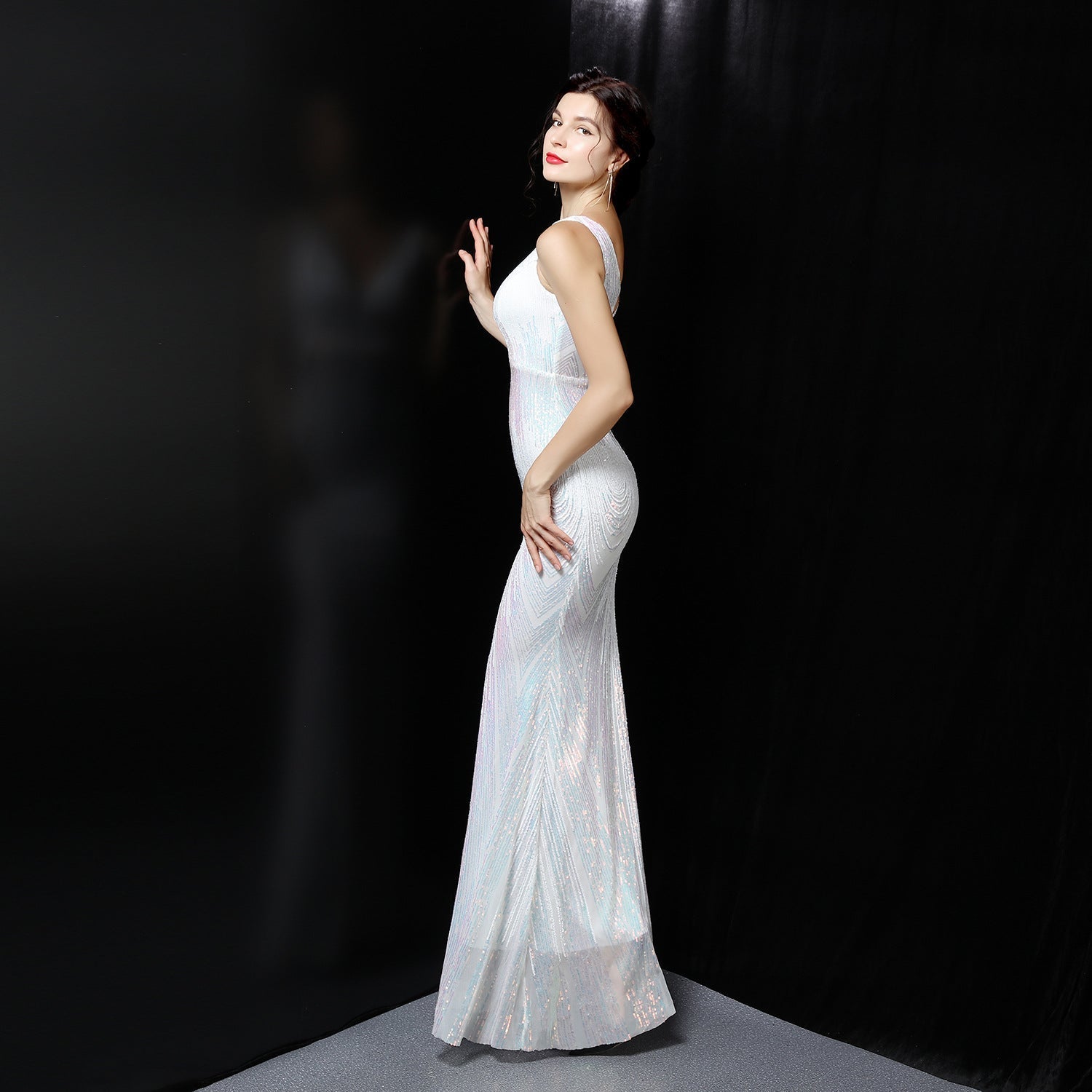 Ava Colorful Sequin Formal Dress - Fashionpara