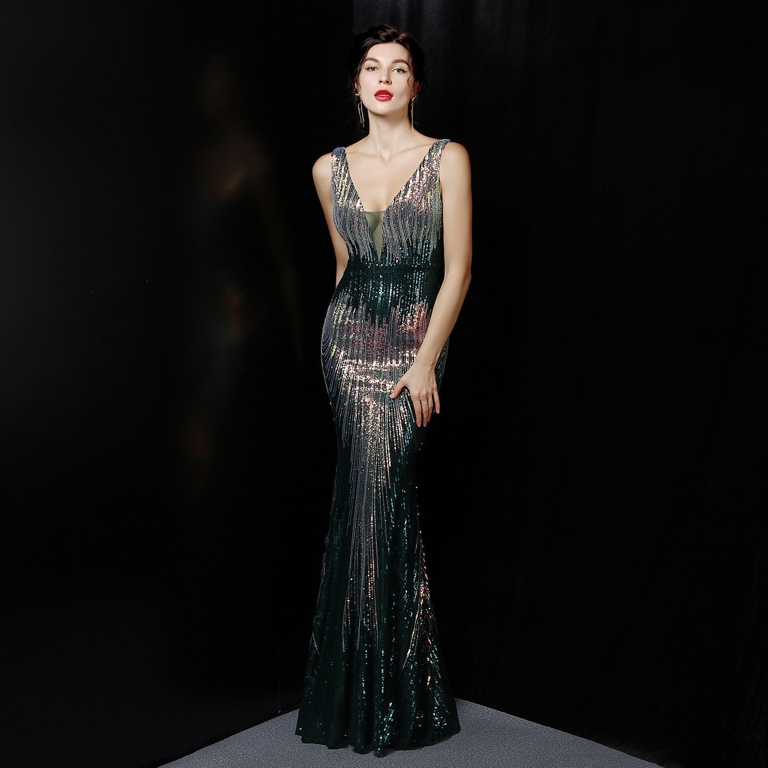 Ava Colorful Sequin Formal Dress - Fashionpara