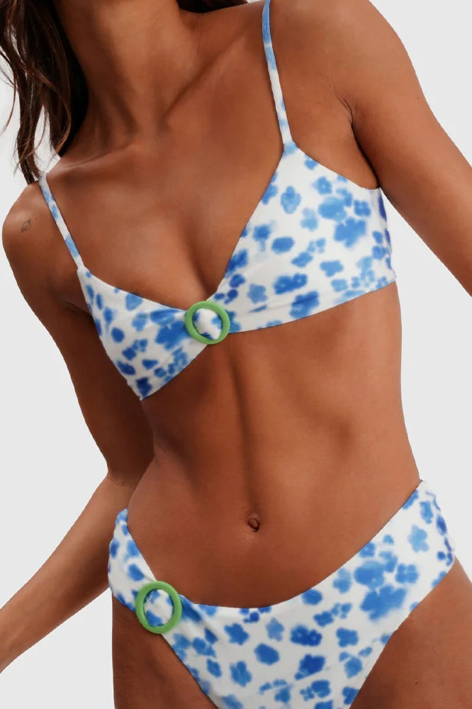 Printed Low Waist Bikini Set