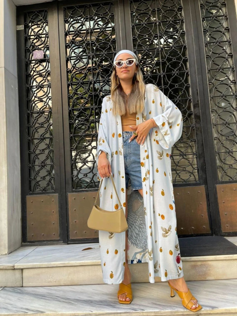 Everyone Loves Polyester Cardigan Style Kimono Jacket 4