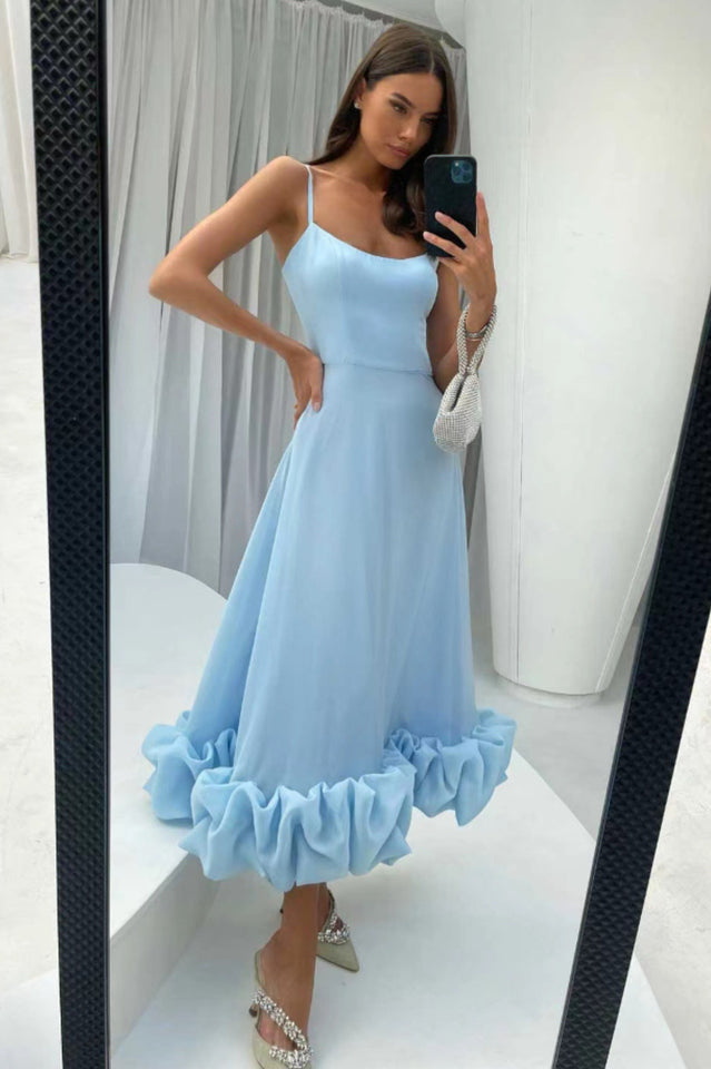 Flounce Bustier Midi Dress - View 7