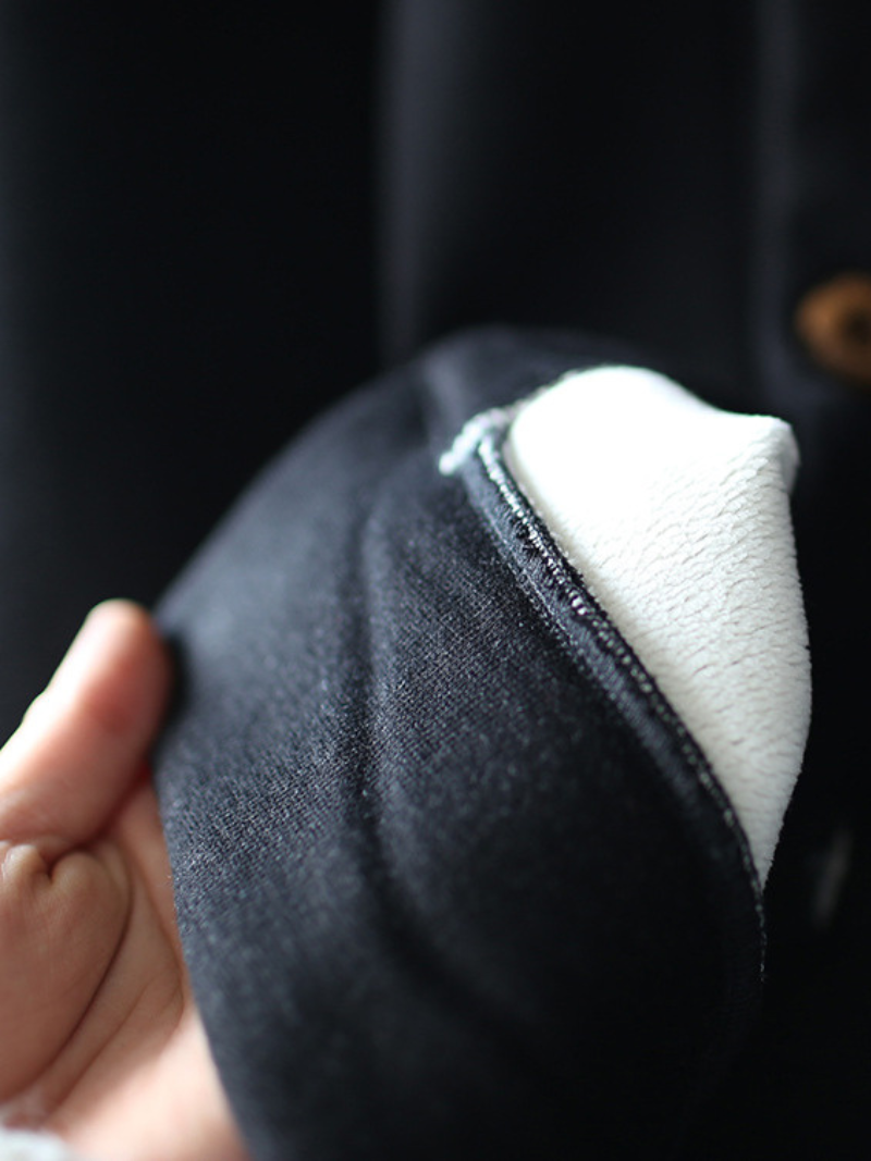 Winter Round Neck Loose Thick Top Coat 9